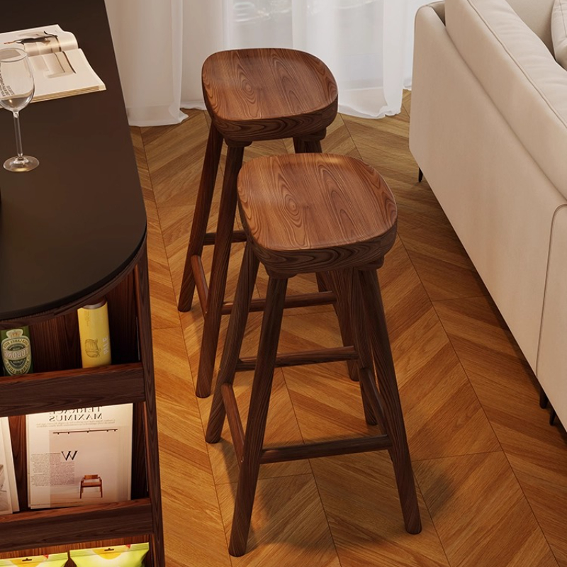 Home Bar Seating - Sgabello da bar curvo in legno