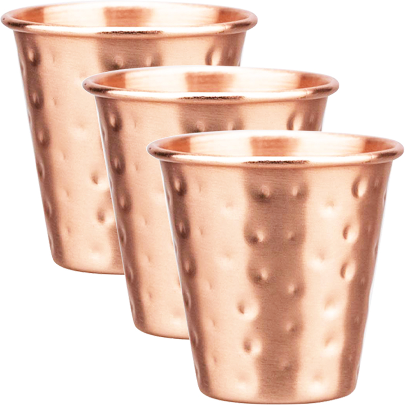 Mule Copper Mug - Set di 3/4 Tazze in Rame