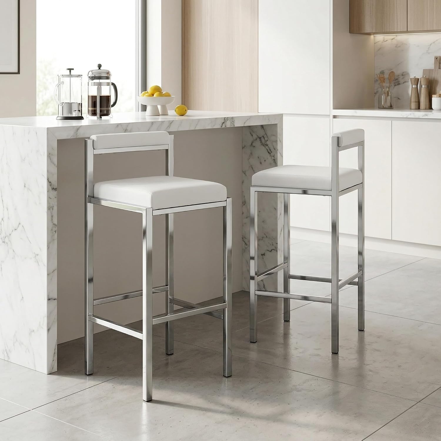 Home Bar Stools - Set di 2 sgabelli da bar,
