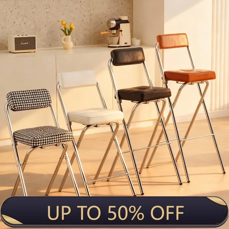 Home Bar Seating - Sgabelli da Bar 45/55/65/75cm con Schienale,