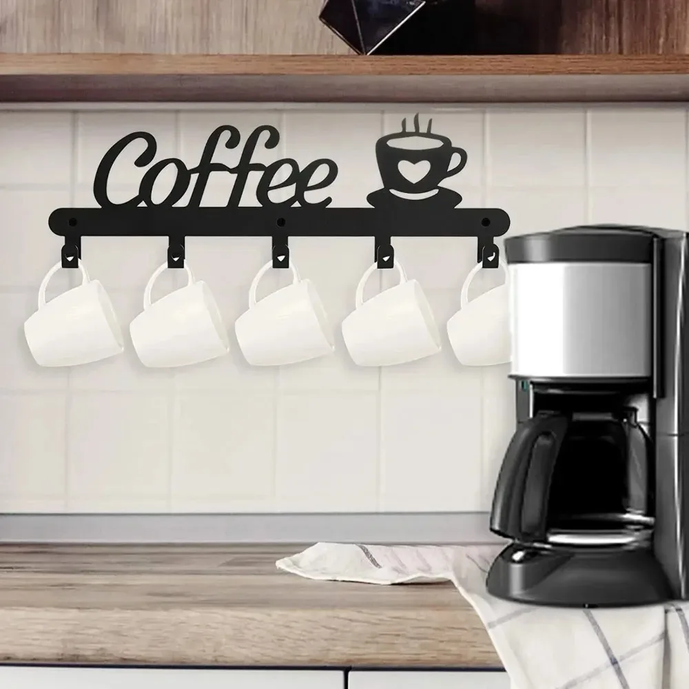Home Bar Word - Porta Tazze da Caffè in Metallo