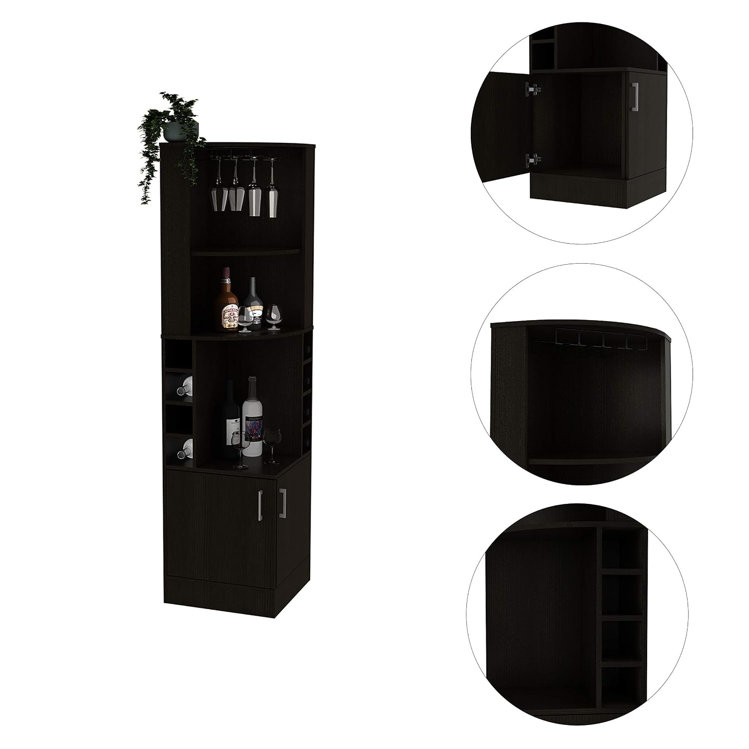 Mobile Bar Angolare con 2 Ripi - Home Bar Shelves recensione e prezzo