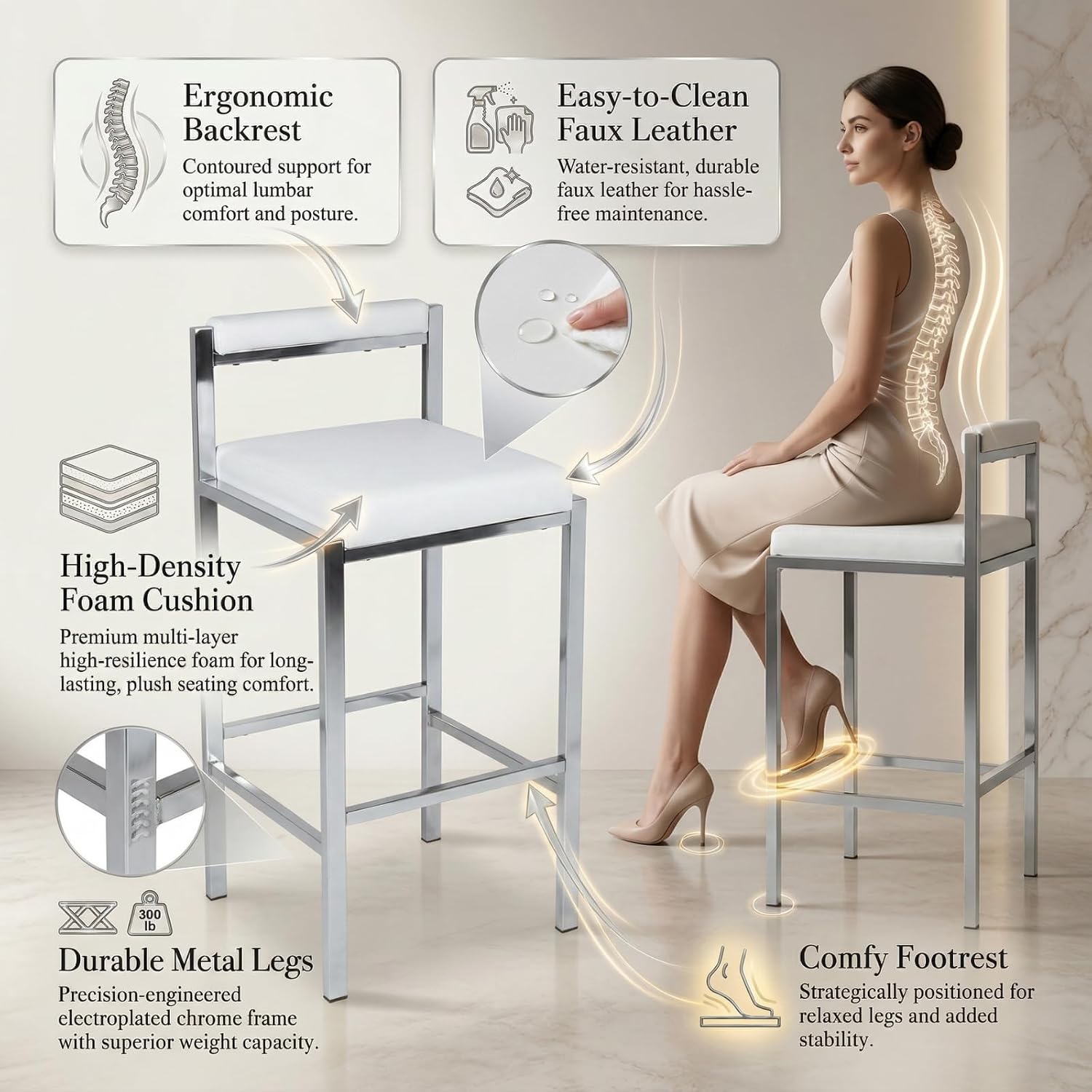 Set di 2 sgabelli da bar, sgab - Home Bar Stools recensione e prezzo