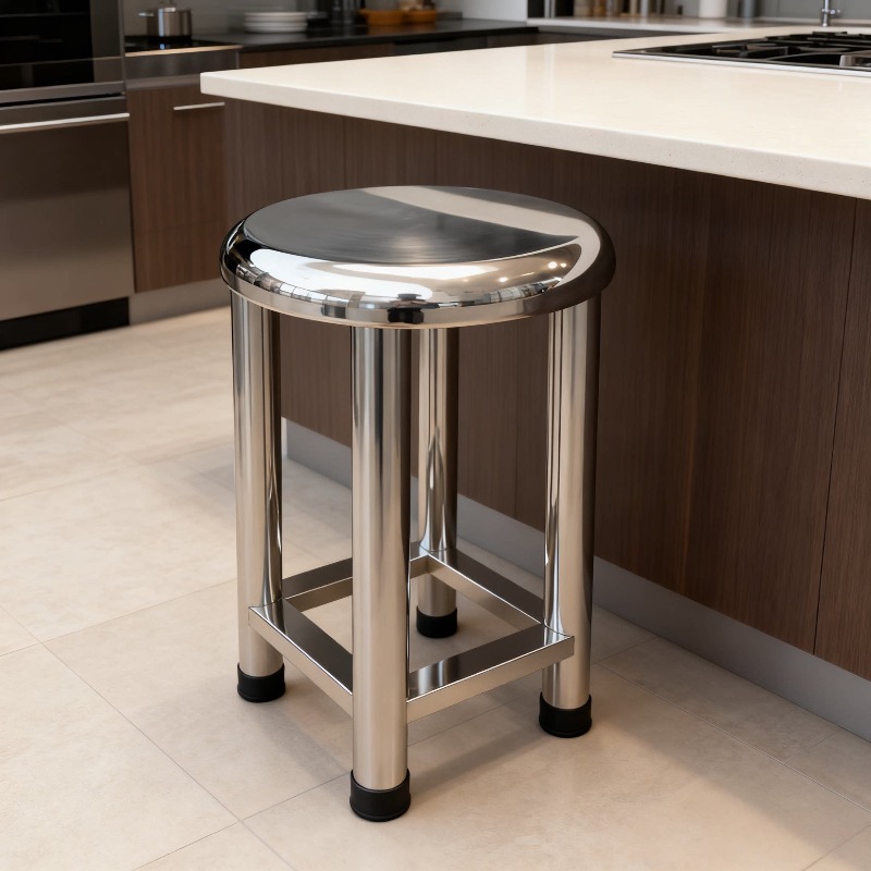 Sgabello Rotondo in Acciaio In - Home Bar Stools recensione e prezzo
