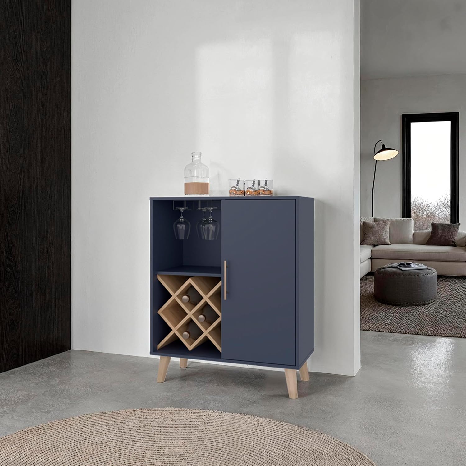 Mobile Bar in Legno di Quercia - Home Bar Shelves recensione e prezzo